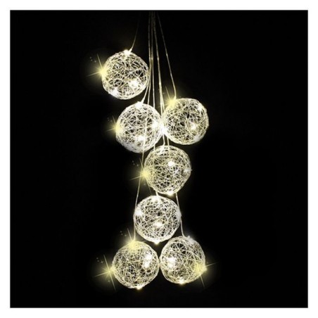 Palline Argento Illuminate con Led AmagicTree.com