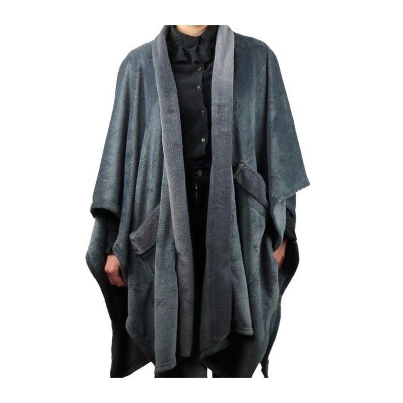 Mantella Calda Gaby Throw 125 x 175 cm Colore Dark Grey AmagicTree.com