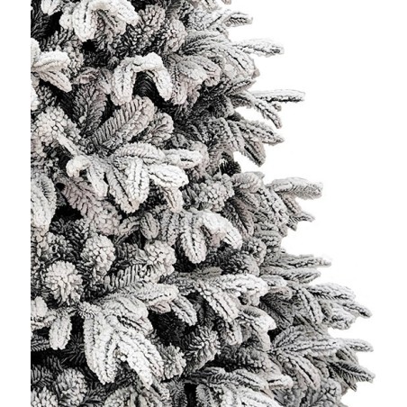 White Montgomery Christmas tree h 180 cm d 110 cm PVC | MagicTree™