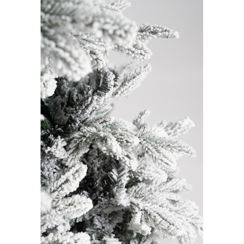 White Montgomery Christmas tree h 180 cm d 110 cm PVC | MagicTree™