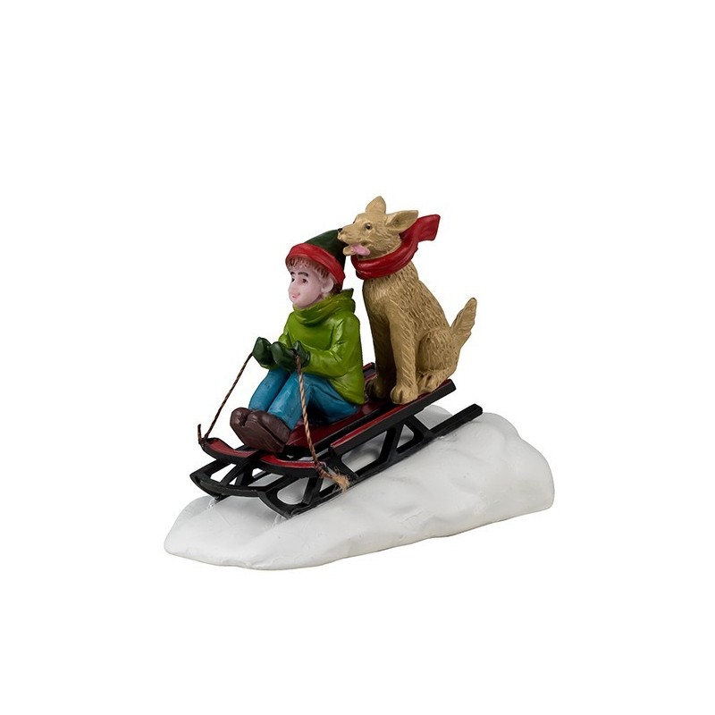 Lemax 42351 Doggone Downhill Sledding AmagicTree.com