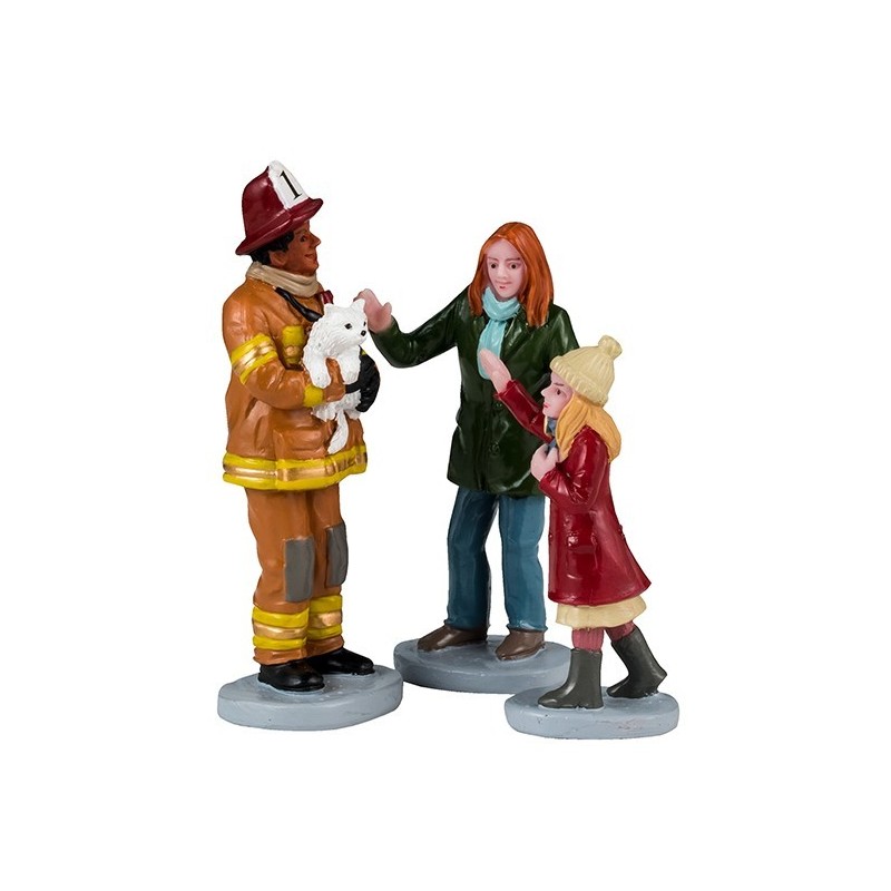 Lemax 42325 Fireman To The Rescue Set Of 3 AmagicTree.com