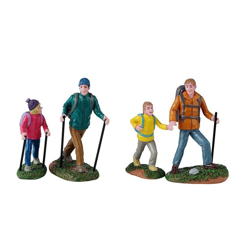 Lemax 42313 Father And Daughter Hikers Set Of 4 AmagicTree.com