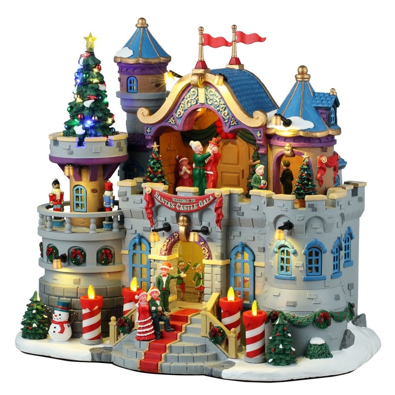 Lemax 45270 Santa'S Castle Gala with adaptor AmagicTree.com