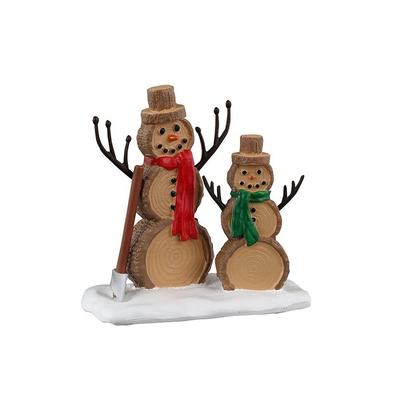 Lemax 34095 Log Snowmen AmagicTree.com