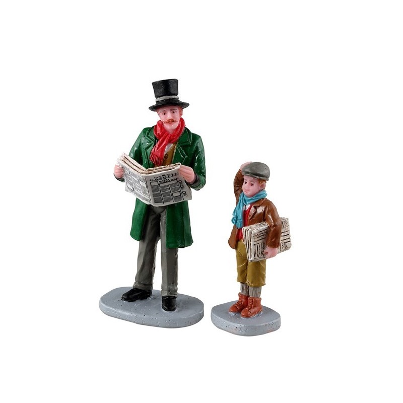 Lemax 32203 Merry Newsboy Set Of 2 AmagicTree.com