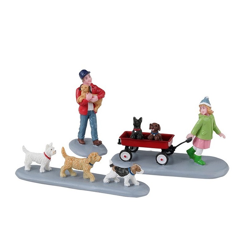 Lemax 32226 Puppy Parade Set Of 3 AmagicTree.com