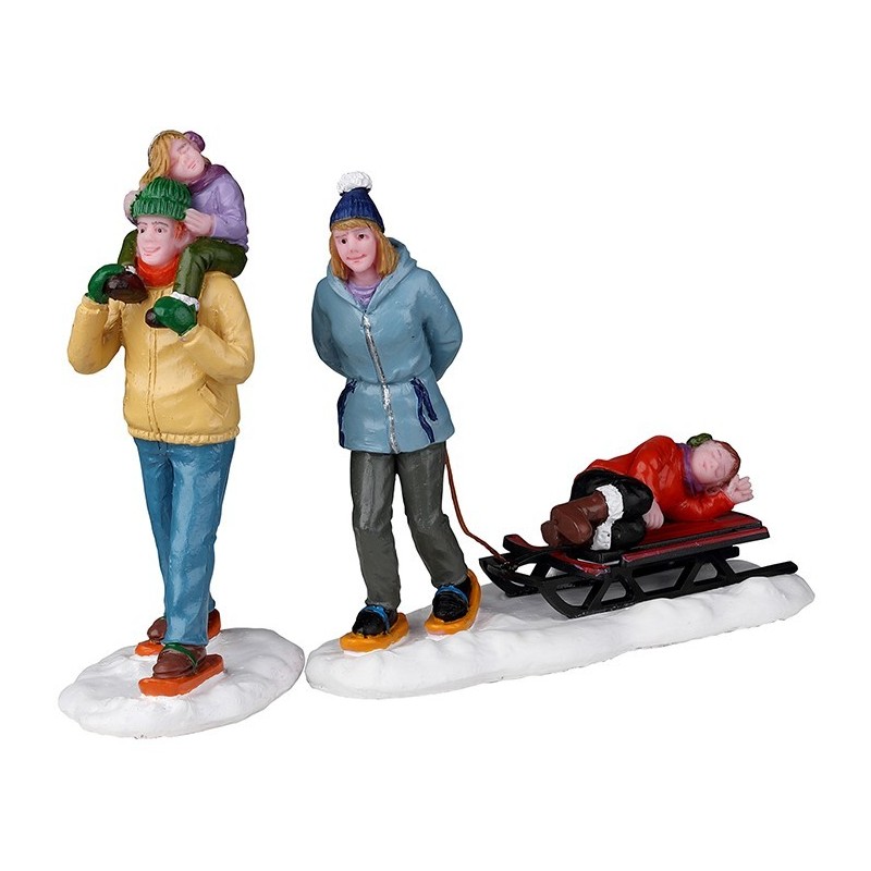 Lemax 22148 Long Day Snowshoeing Set Of 2 AmagicTree.com