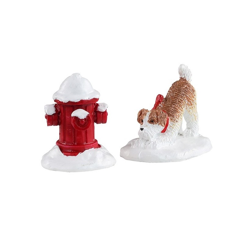 Lemax 14860 Snow Hydrant Set Of 2 AmagicTree.com