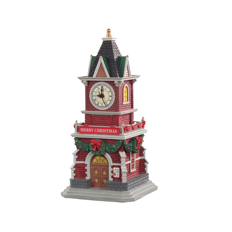 Lemax 05679 Tannenbaum Clock Tower B/O 1.5V AmagicTree.com