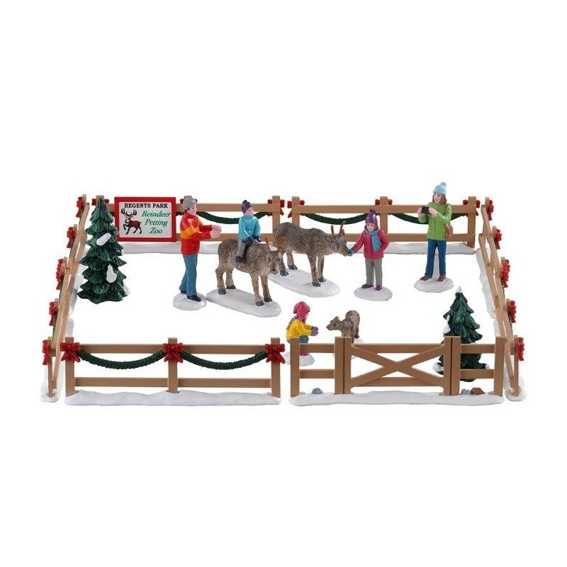 Lemax 93434 Reindeer Petting Zoo Set of 17 AmagicTree.com