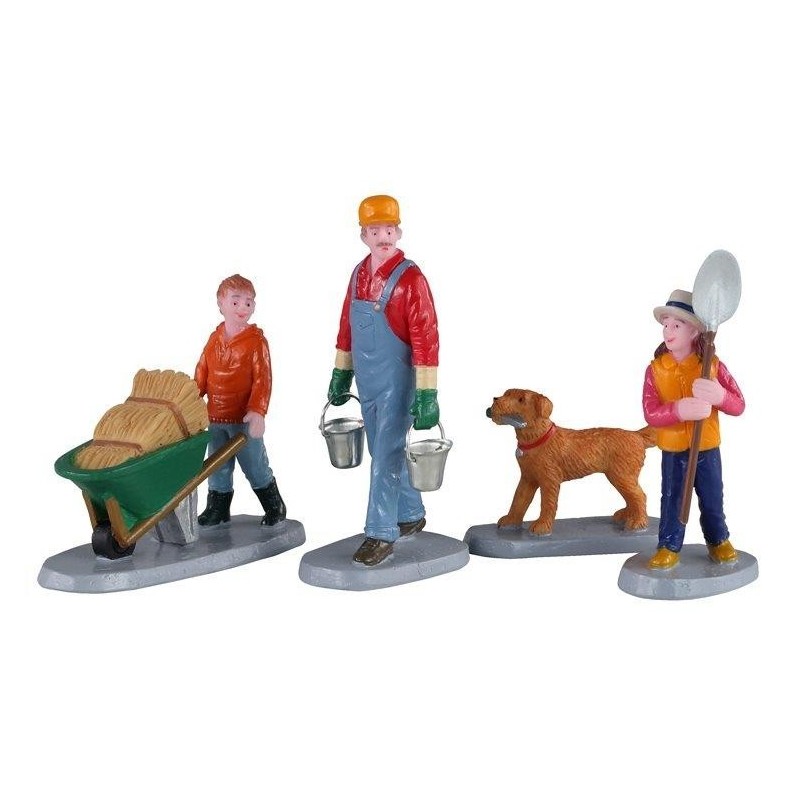 Lemax 02922 Morning Chores Set of 4 AmagicTree.com