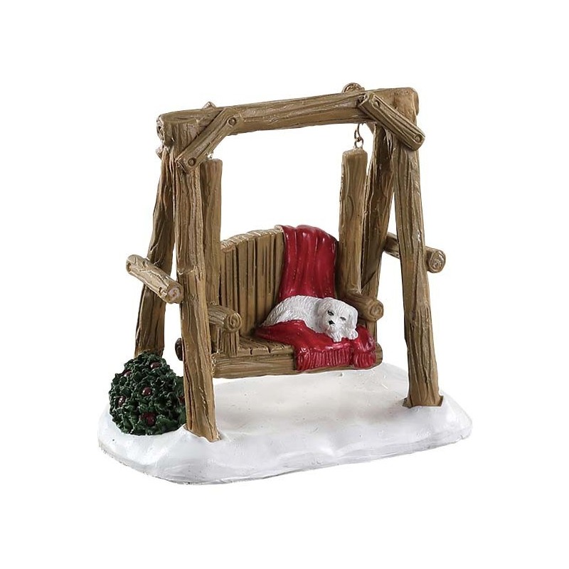 Lemax 84363 Rustic Log Swing AmagicTree.com