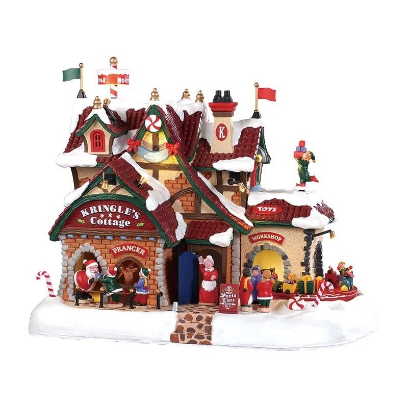 Lemax 95462 Kringle's Cottage with adaptor AmagicTree.com