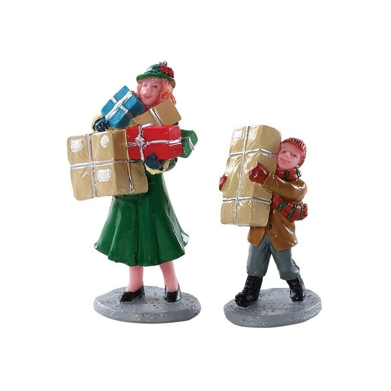 Lemax 82610 Christmas Rush Set of 2 AmagicTree.com