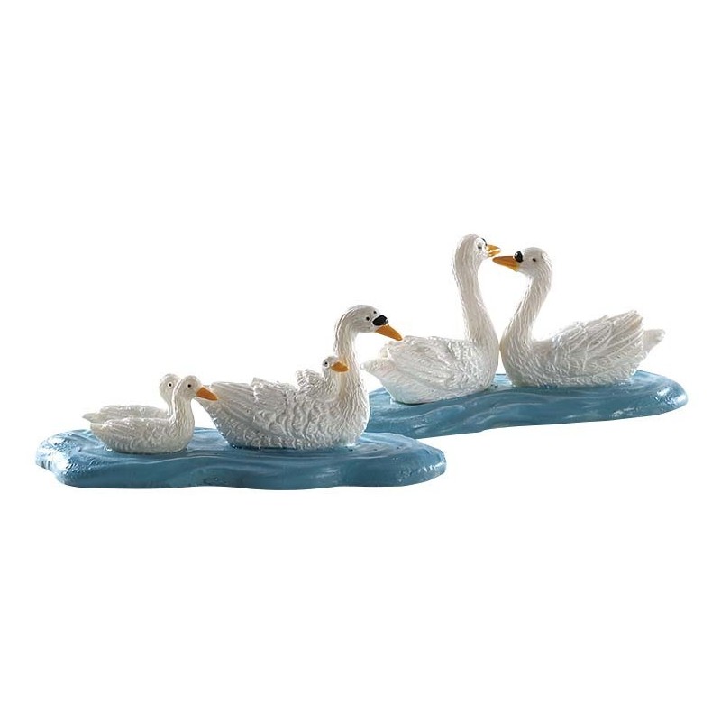 Lemax 82613 Swans Set of 2 AmagicTree.com