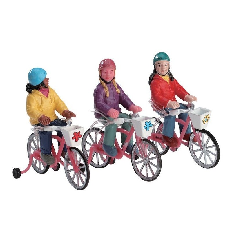 Lemax 72502 Bike Ride Set of 3 AmagicTree.com