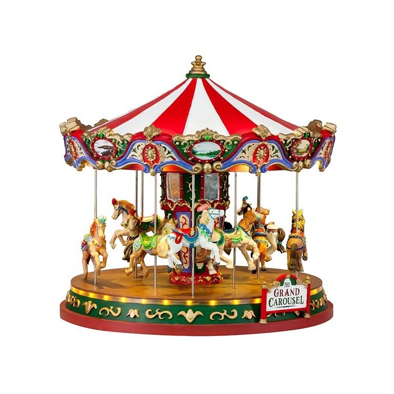 Lemax 84349 The Grand Carousel with adaptor AmagicTree.com