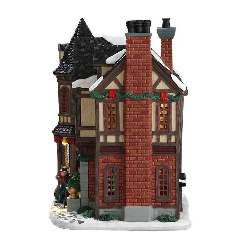 Lemax 75191 Scrooge's Manor with adaptor AmagicTree.com