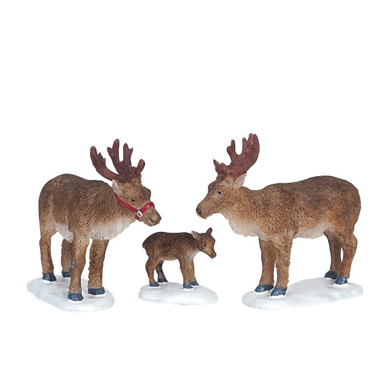 Lemax 62242 Reindeer Set of 3 AmagicTree.com