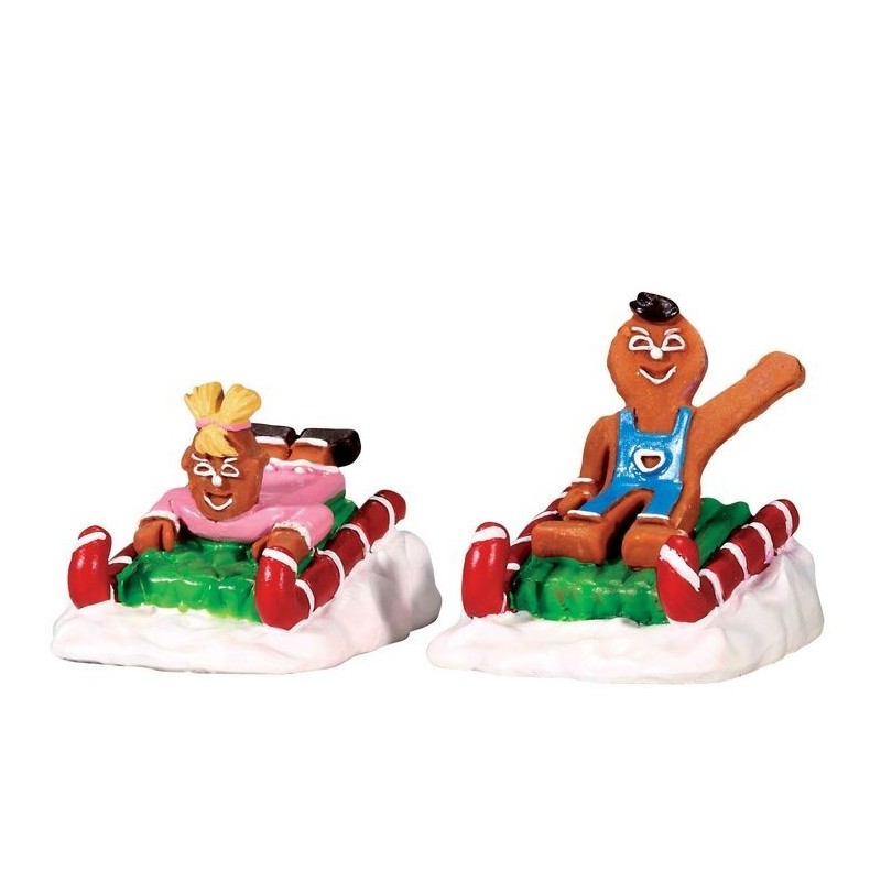 Lemax 62468 Sweet Sledding Set of 2 AmagicTree.com