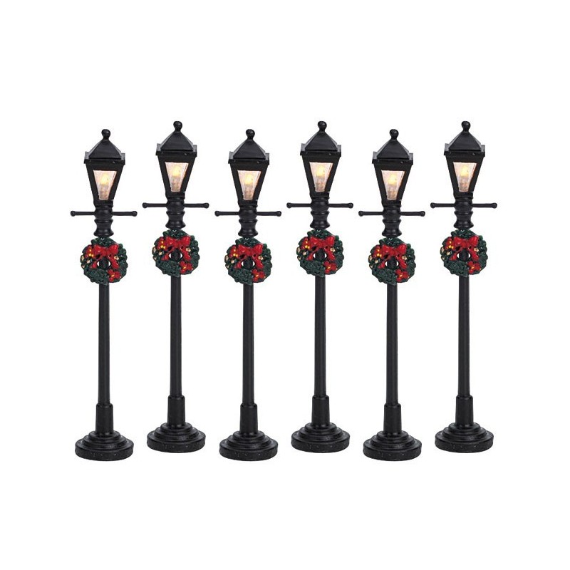 Lemax 64499 Gas Lantern Street Lamp Set of 6 AmagicTree.com