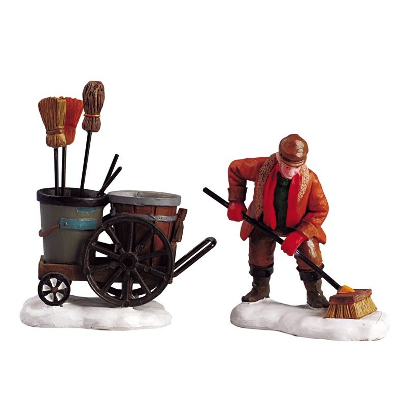 Lemax 52093 Street Sweeper Set of 2 AmagicTree.com