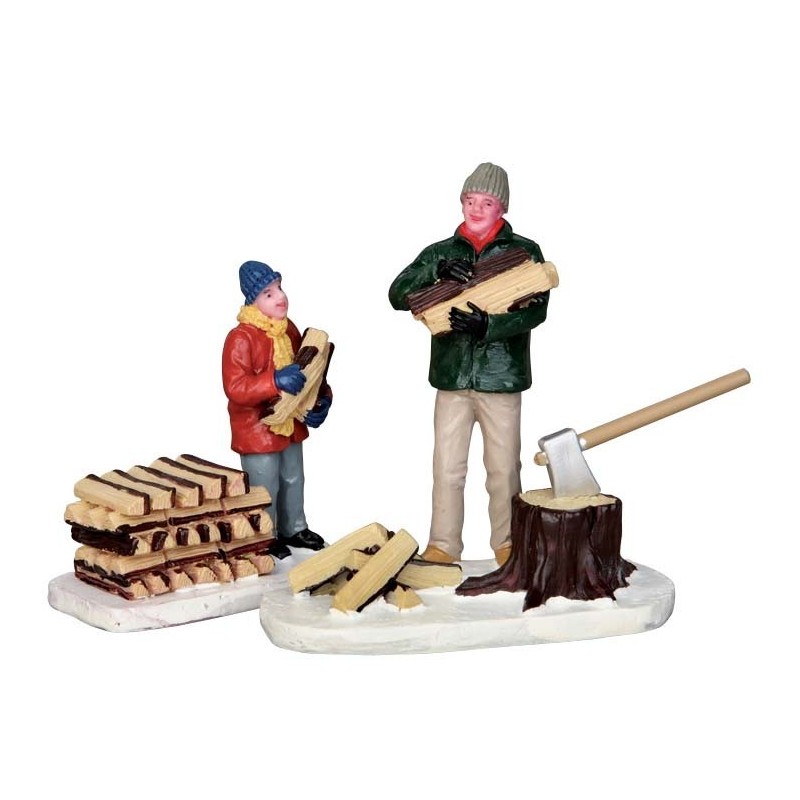 Lemax 52323 Stacking Firewood Set of 2 AmagicTree.com