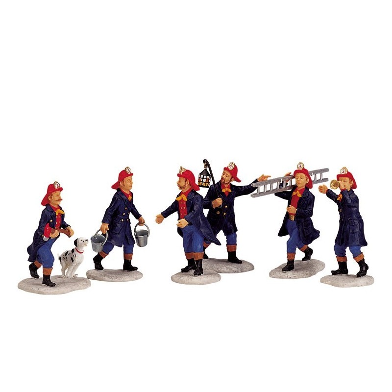 Lemax 02446 Fireman Set of 6 AmagicTree.com