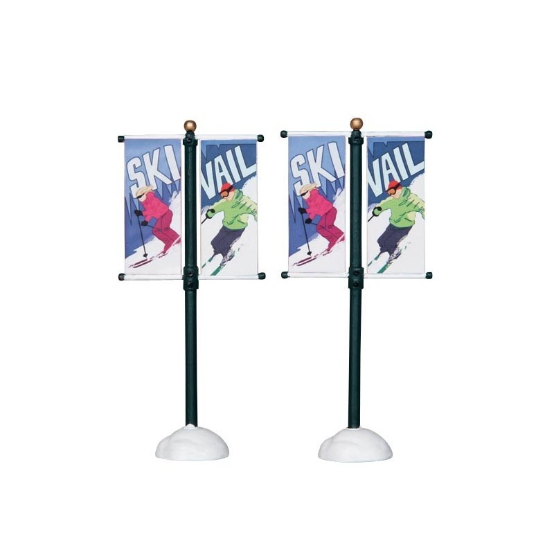 Lemax 24496 Street Pole Banner Set of 2 AmagicTree.com