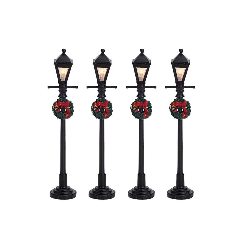 Lemax 64498 Gas Lantern Street Lamp Set of 4 AmagicTree.com