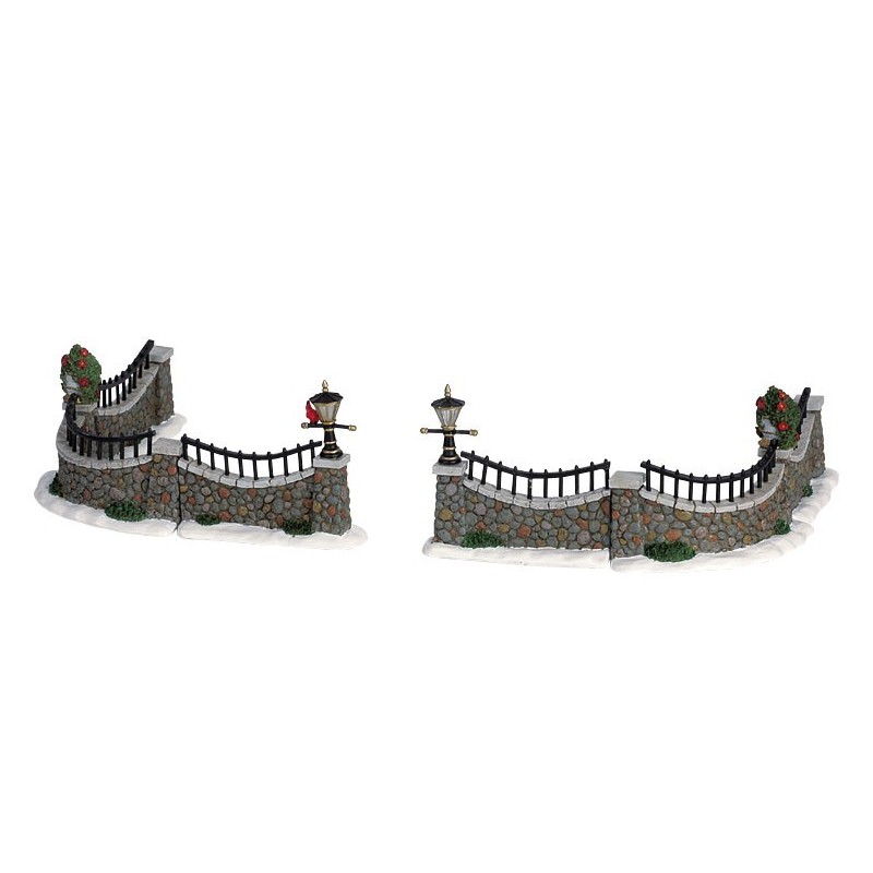 Lemax 63576 Stone Wall Set of 6 AmagicTree.com