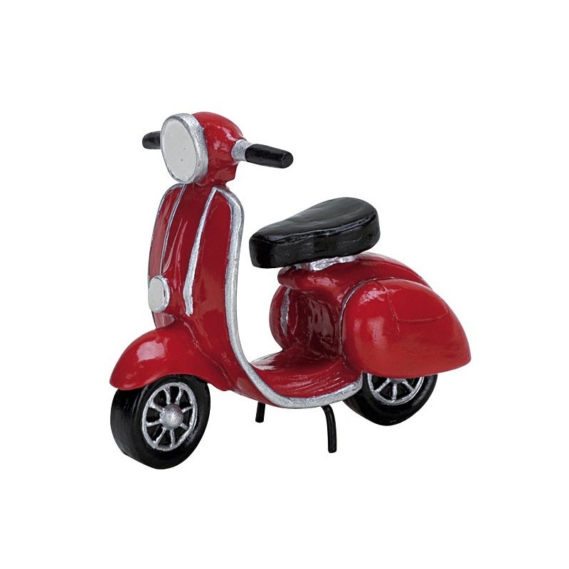 Lemax 74610 Red Moped AmagicTree.com