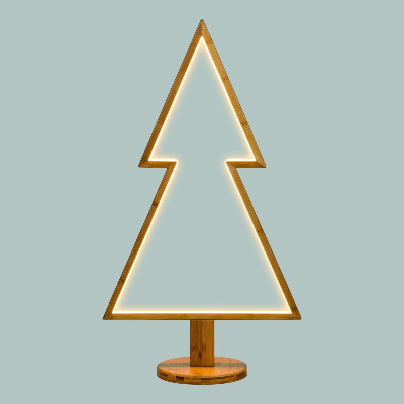 Albero Natale Abete con Base H90cm LED BIANCO CALDO AmagicTree.com