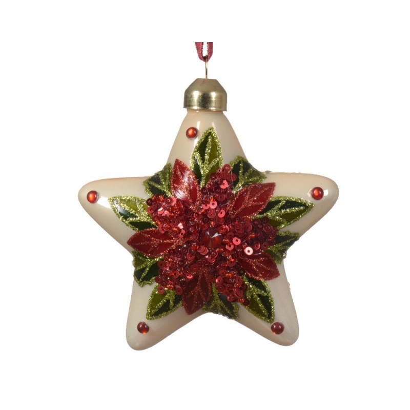 Stelle di Natale da Appendere con decorazioni Set da 2 AmagicTree.com