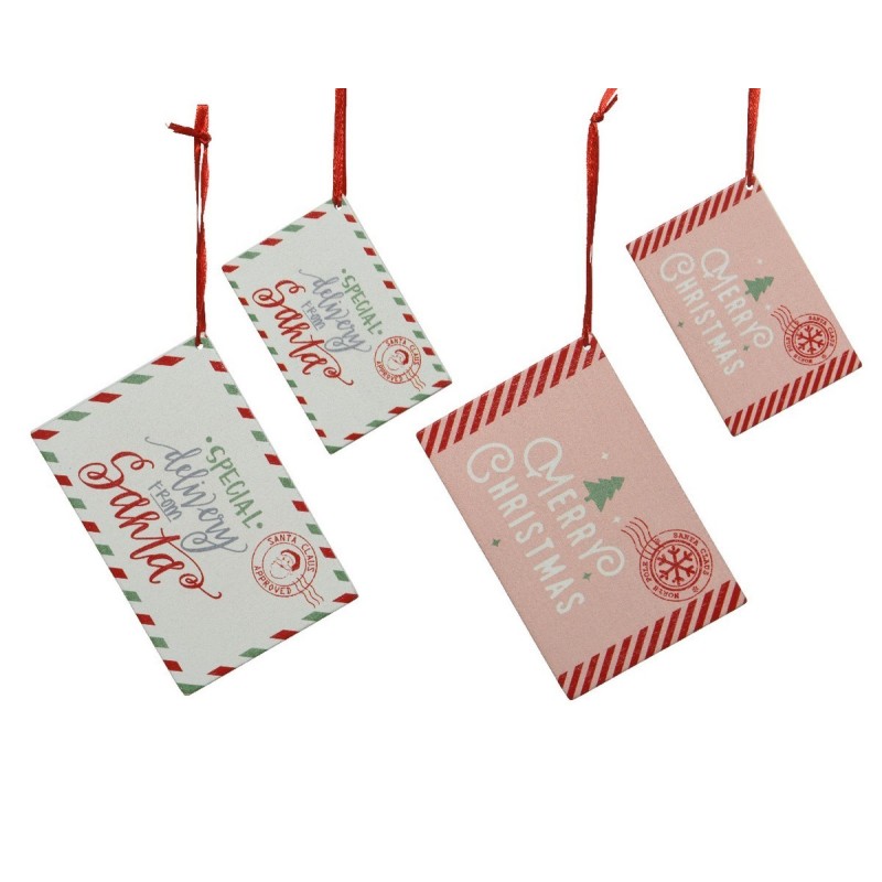 Set 2 Lettere in MDF da appendere 10,9 cm bianco o rosso. AmagicTree.com