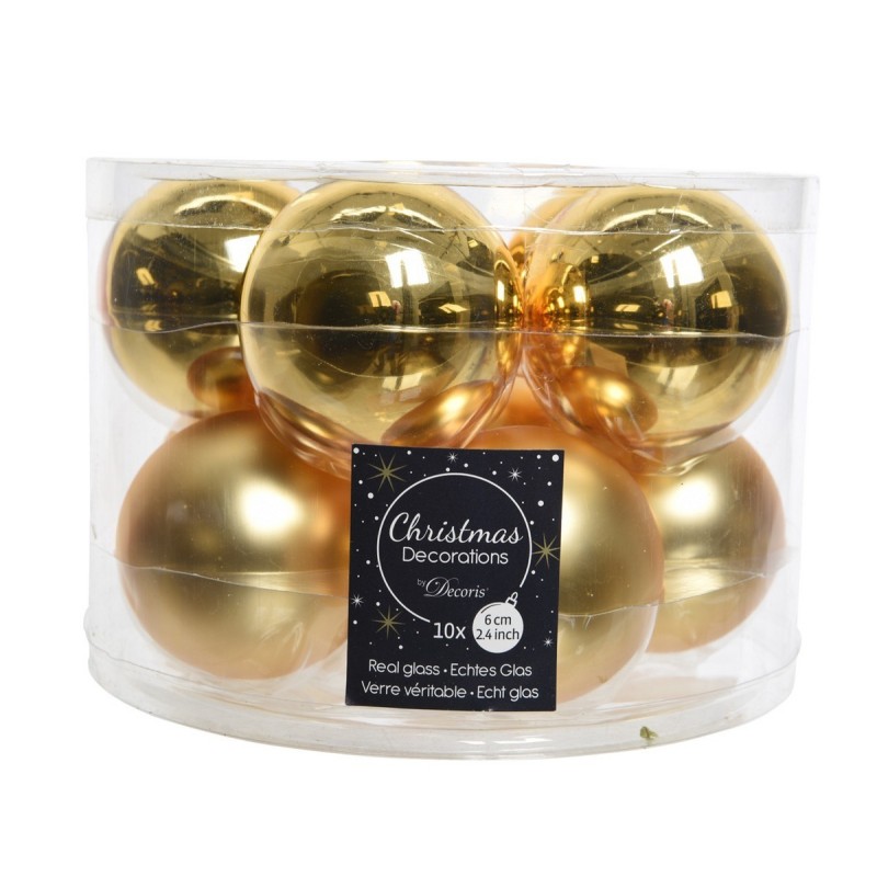 Palline di Natale in Vetro Diam 6 cm Set di 10 AmagicTree.com