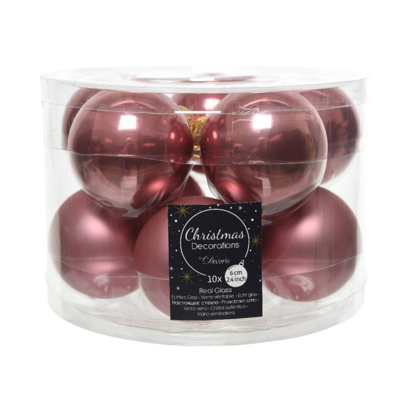 Palline di Natale da Appendere in Vetro 6 cm. Set di 10 AmagicTree.com