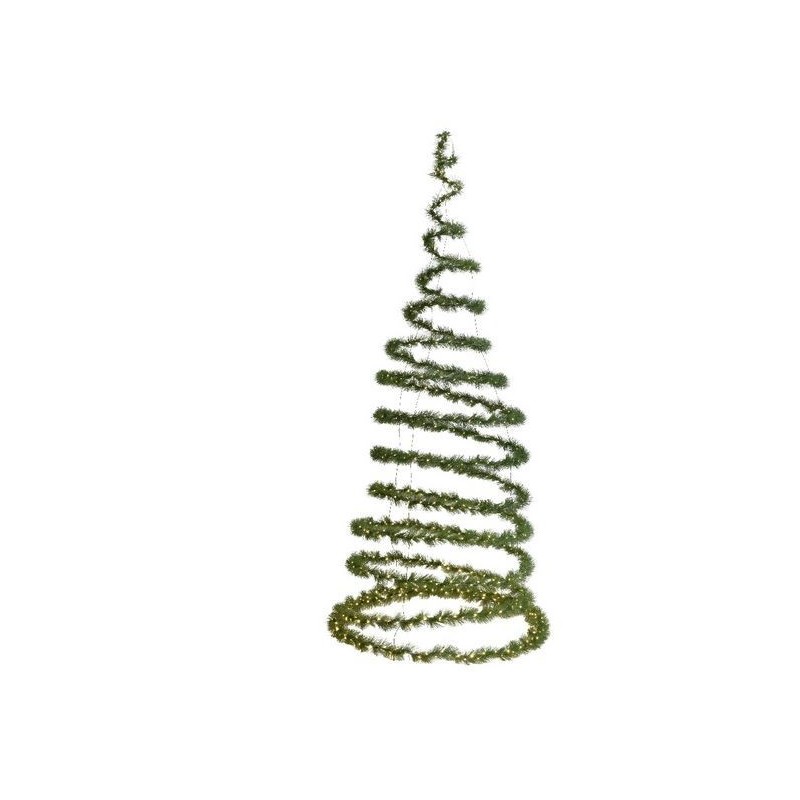 Albero di Natale a Spirale da appendere Luminoso Verde dim 97 cm AmagicTree.com